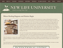 Tablet Screenshot of newlifeuniversity.org
